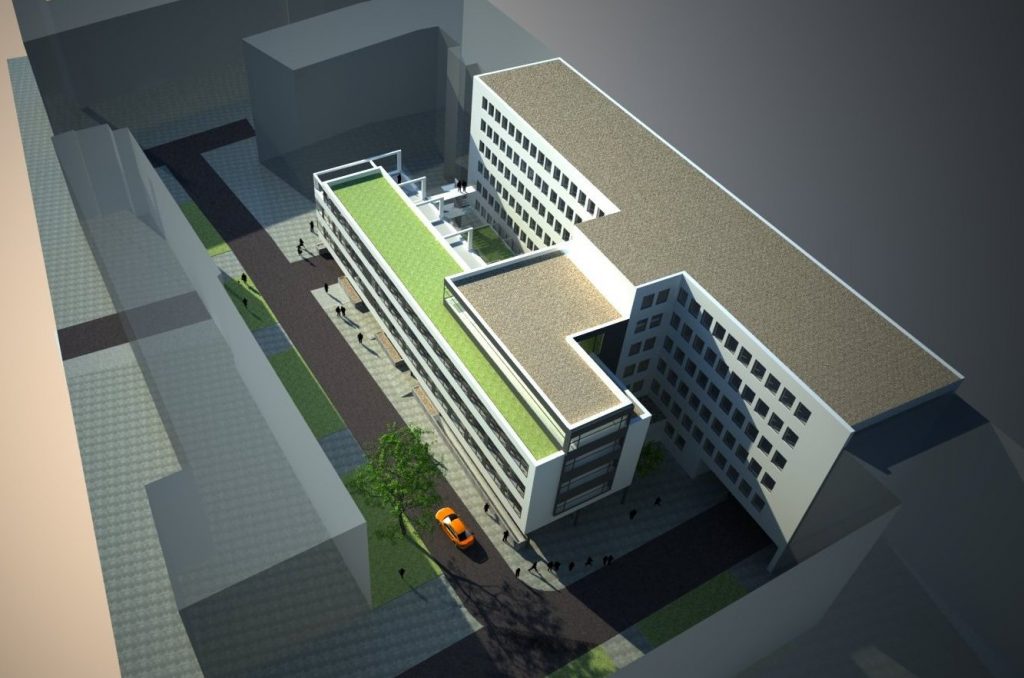 Rekonštrukcia polikliniky Mýtna vizualizácia