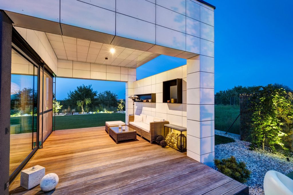 CLT rodinný dom Praha terasa