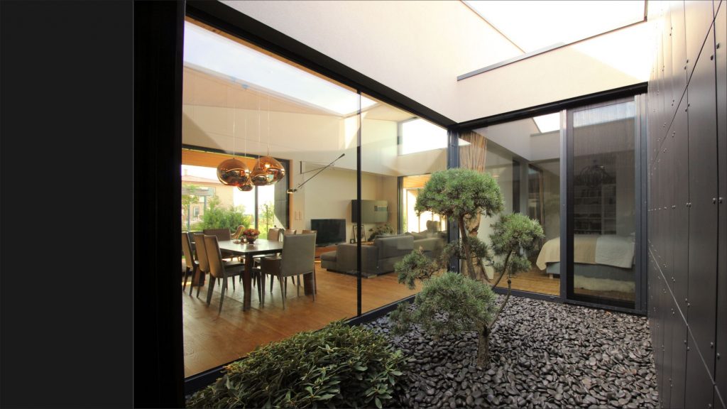 CLT drevodom Čuňovo átrium