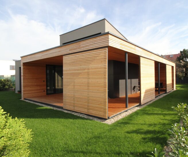 CLT drevodom Čuňovo terasa okolo dennej časti