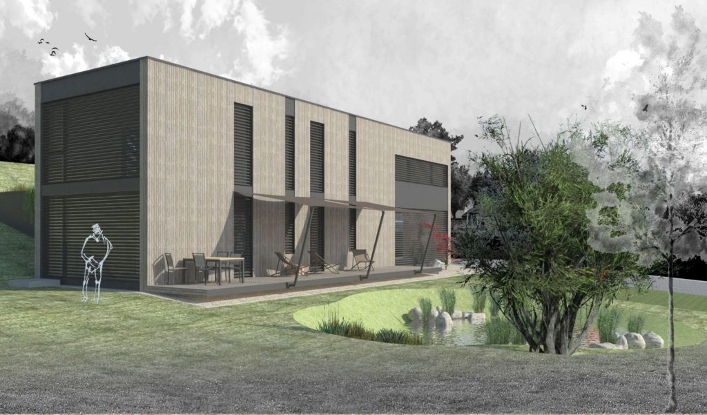 CLT drevodom s kanceláriou