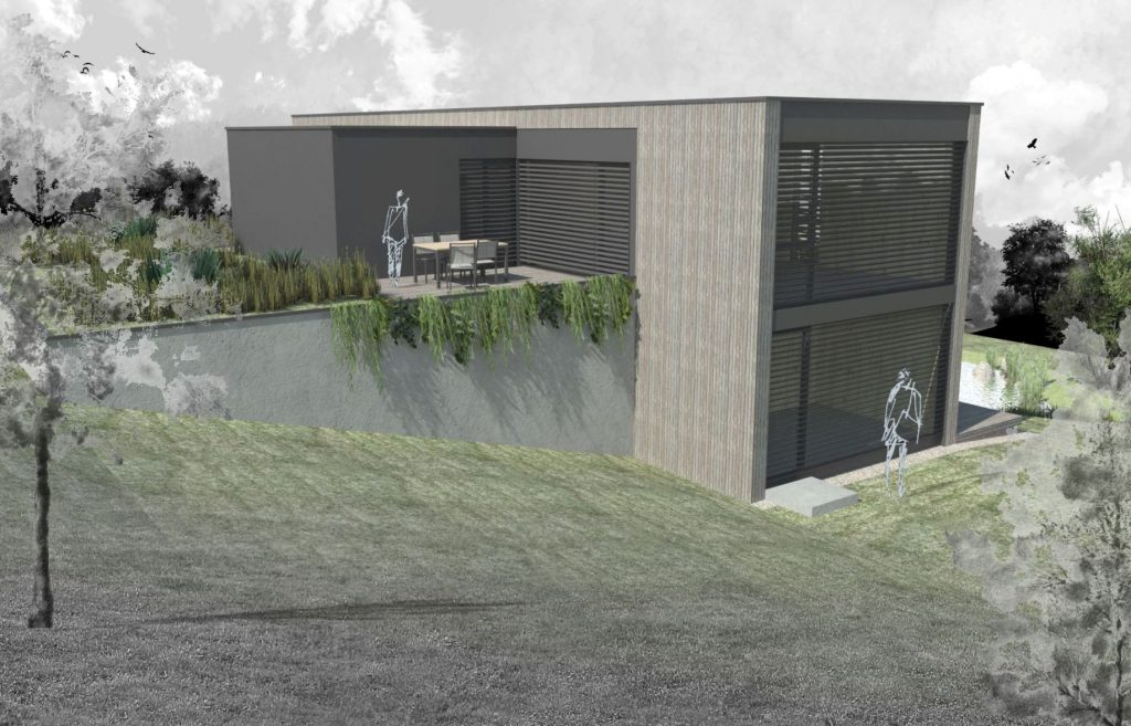 CLT rodinný dom s kanceláriou