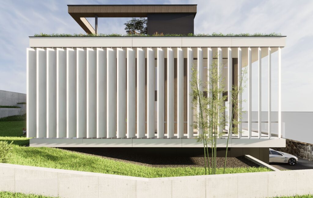 Vila, Staré mesto BA, otočné slnolamy, atelier Peráček