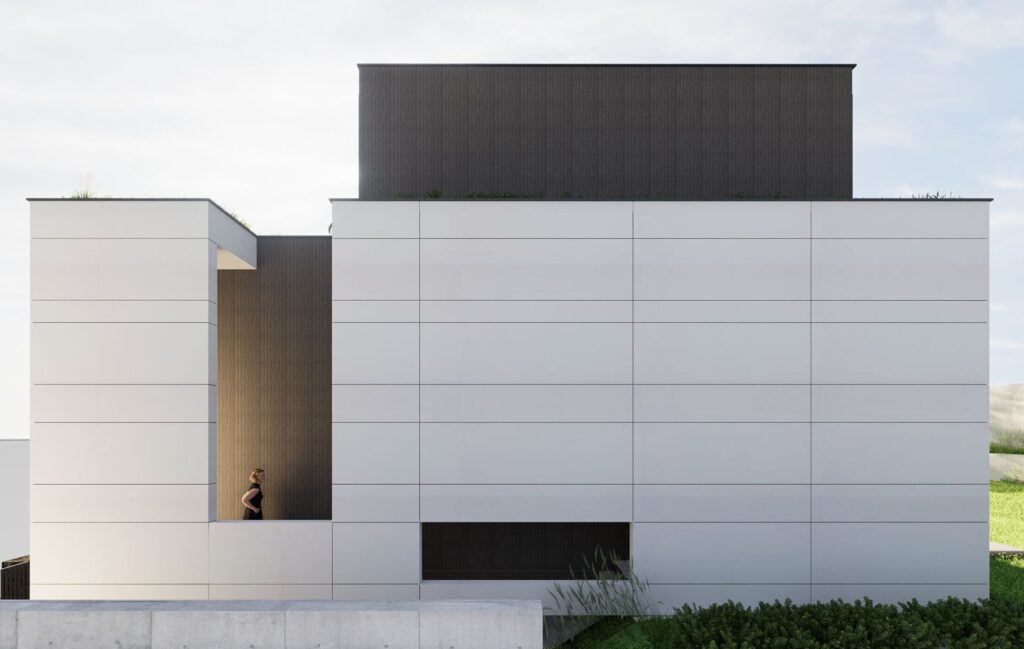 Vila, Staré mesto BA, bočná fasáda, atelier Peráček