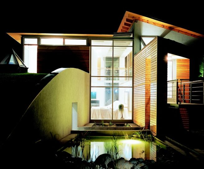 Rodinny dom v Devínskej Novej Vsi noc