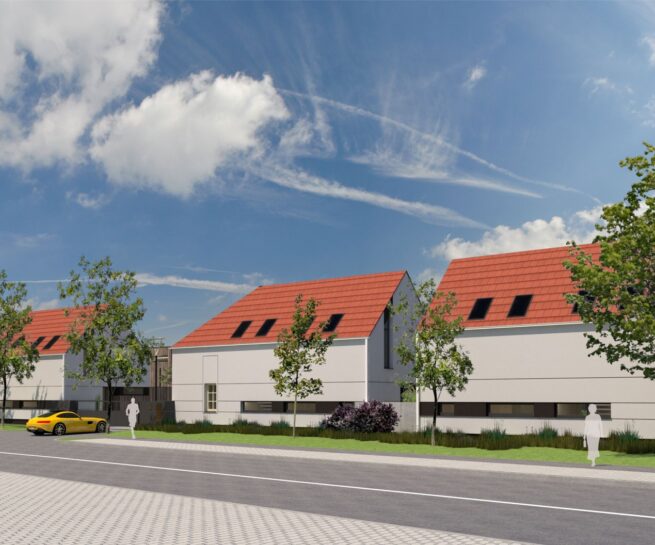 Castellum Rusovce Molnár-Peráček uličný pohľad