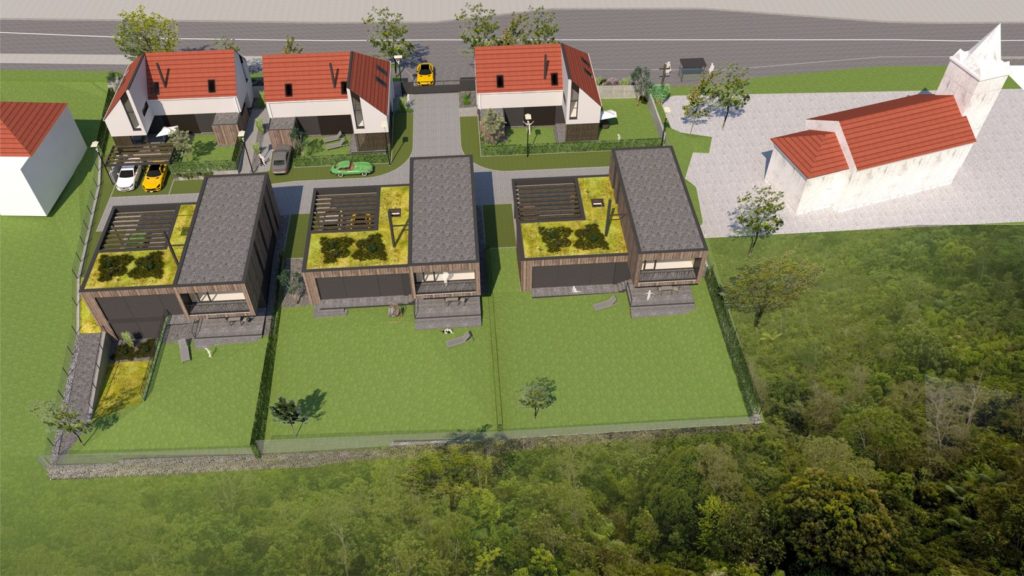 Castellum Rusovce Molnár-Peráček letecký pohľad