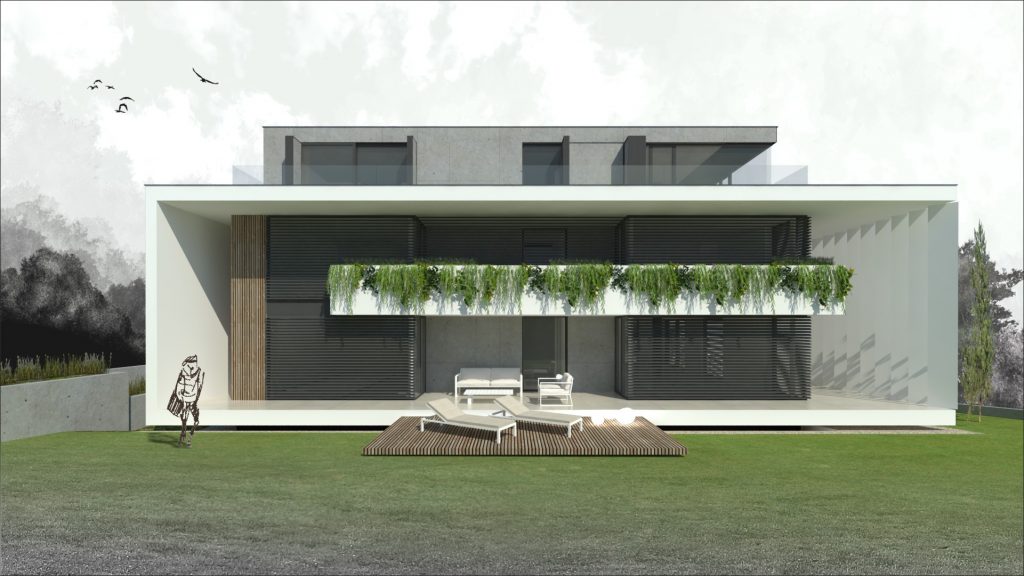 Vila na Partizánskej ulici pohľad zo záhrady