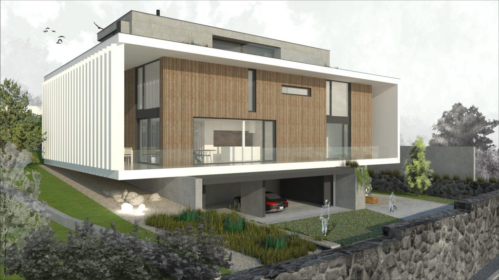 Viladom na Partizánskej ulici vizualizácia