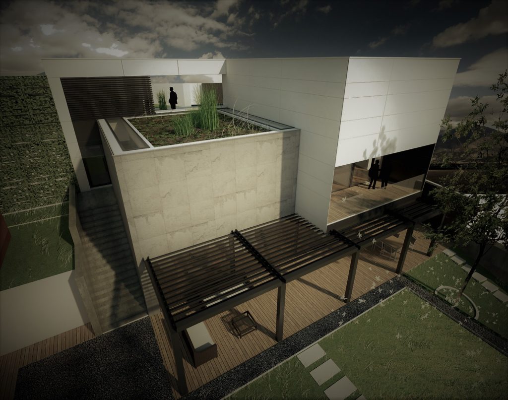 Vila na Bôriku terasa so záhradou