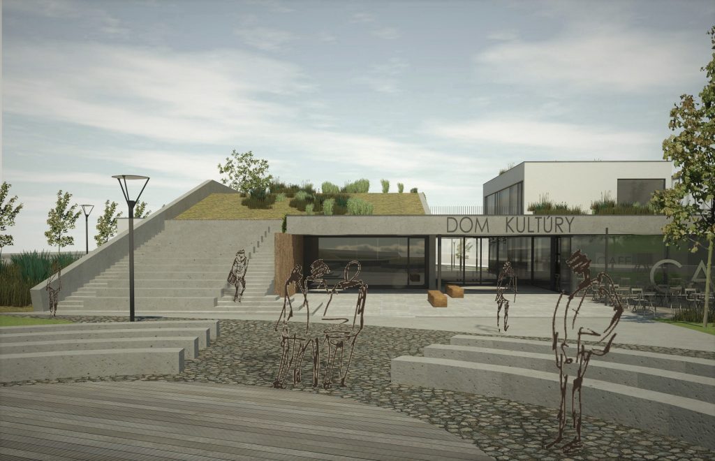 prístavba kultúrneho domu terasa