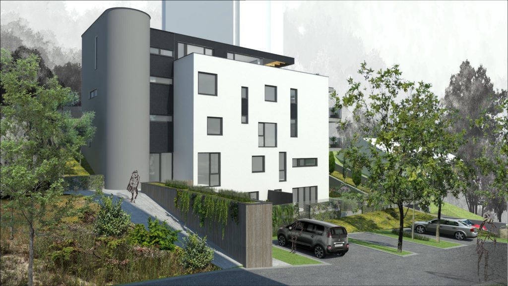 Bytový dom na Kramároch - štúdia