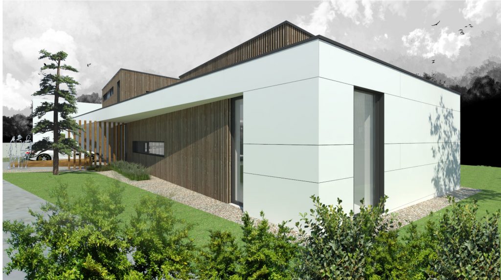 Projekt rodinného domu Koliba - štúdia 2