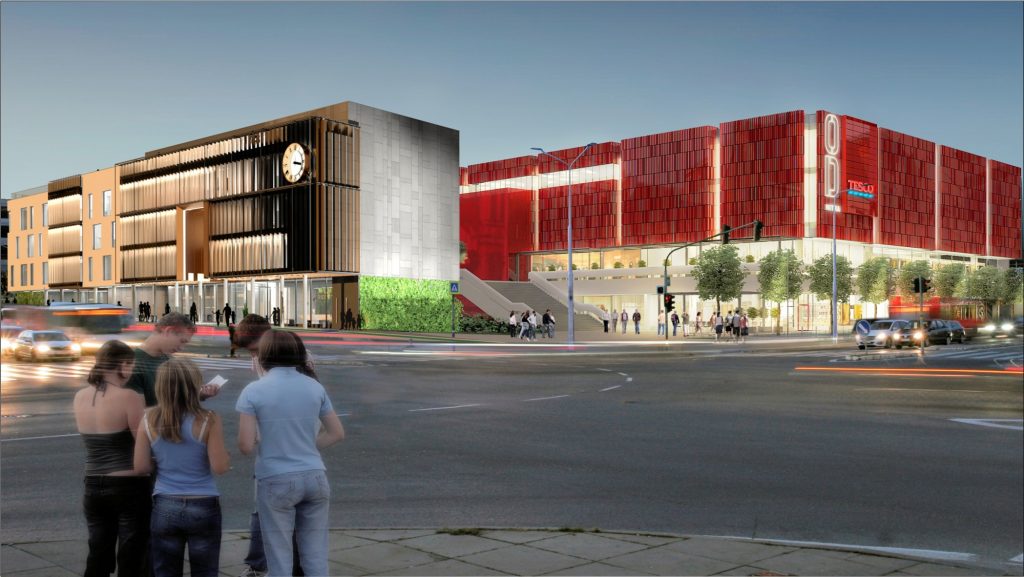 Polyfunkčný objekt architekti Molnár Peráček Nitra 1