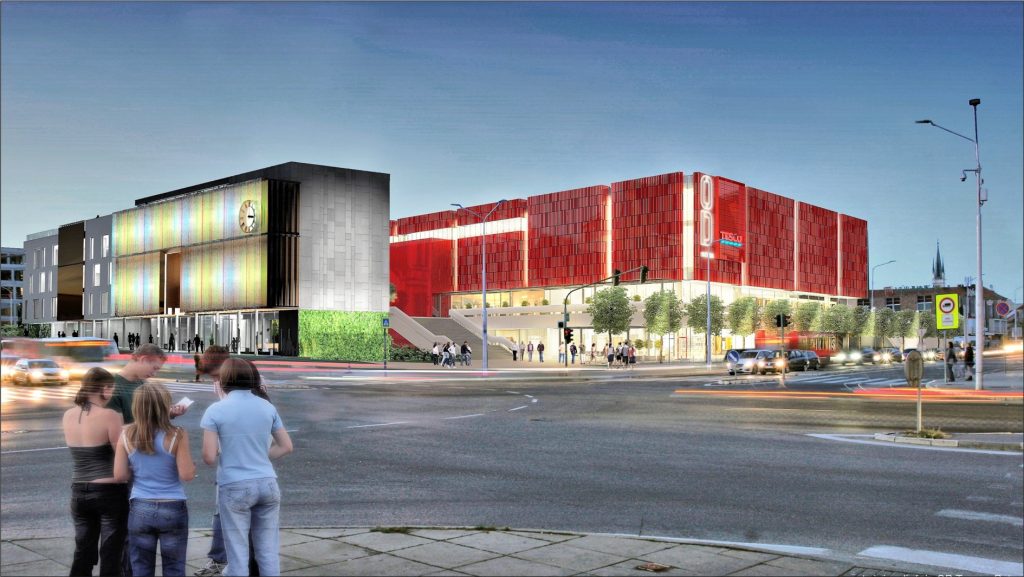 Polyfunkčný objekt architekti Molnár Peráček Nitra vizualizácia 4