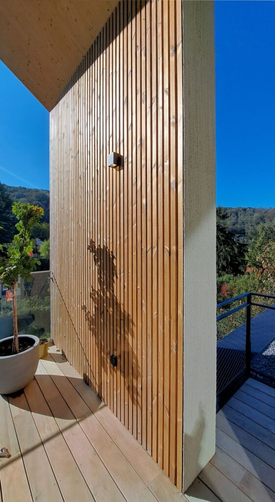 Dom CLT Peráček drevená fasáda