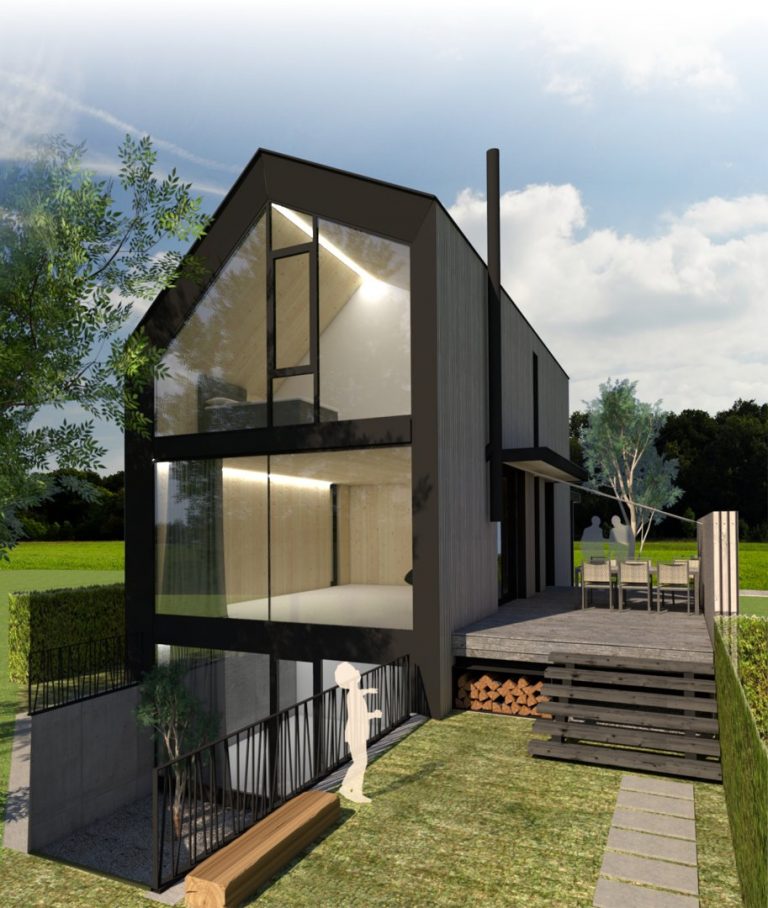 CLT chata ateliér Molnár Peráček - vizualizácia 2