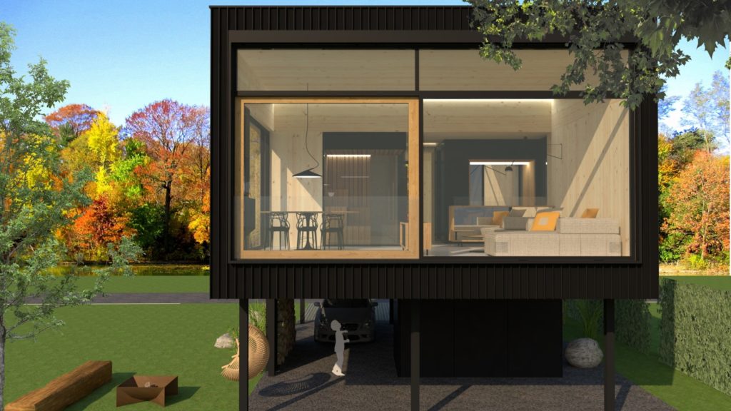 Rekreačná chata architekti Molnár Peráček štúdia 2