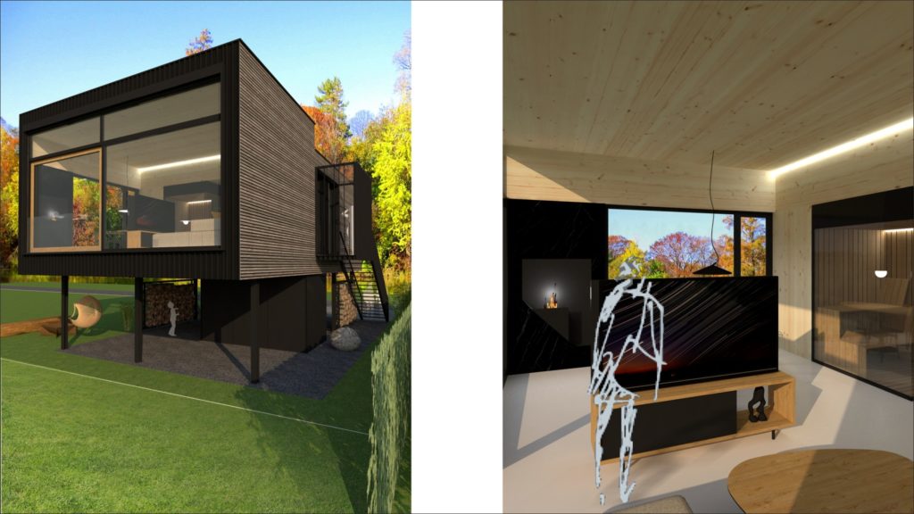 Rekreačná chata architekti Molnár Peráček štúdia 3