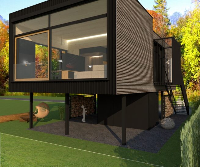 Rekreačná chata architekti Molnár Peráček štúdia titulka