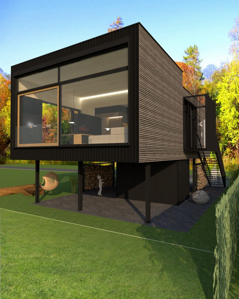 Rekreačná chata architekti Molnár Peráček štúdia titulka