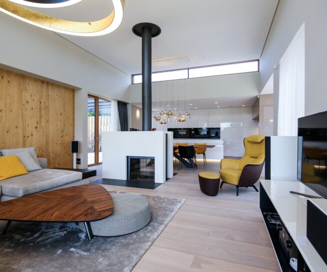 Molnár Peráček návrh interiéru obývačka