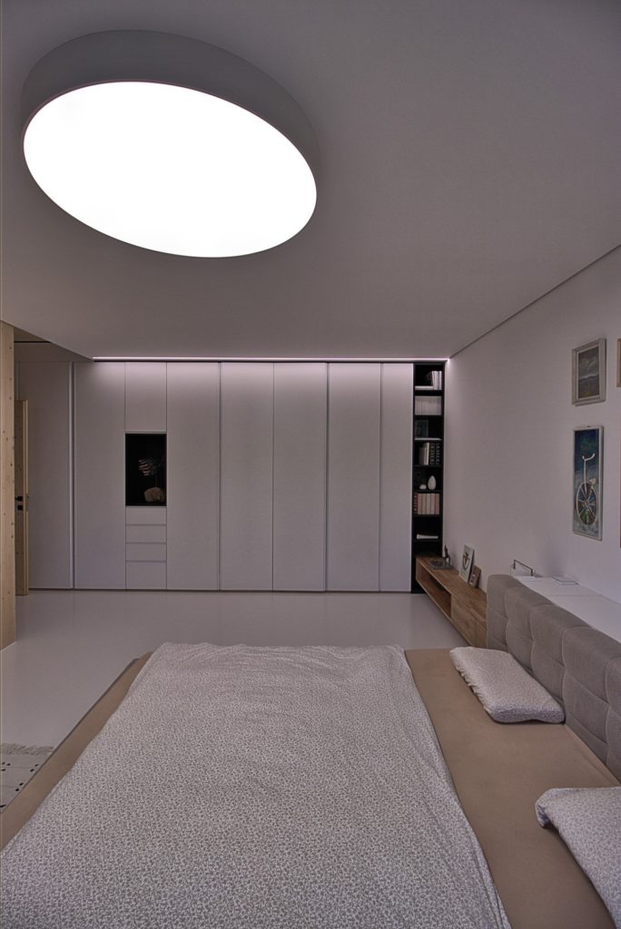 Návrh interiéru spálňa drevodom