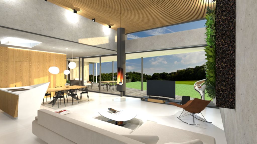 interiér liata podlaha drevo