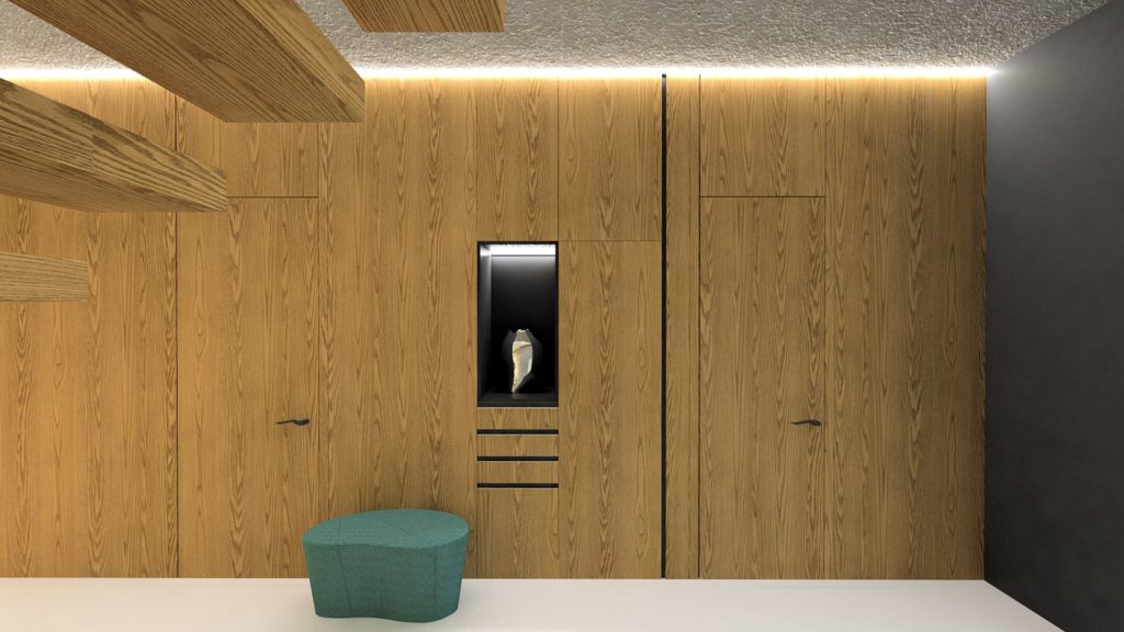 dizajn interiéru drevo