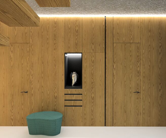 dizajn interiéru drevo