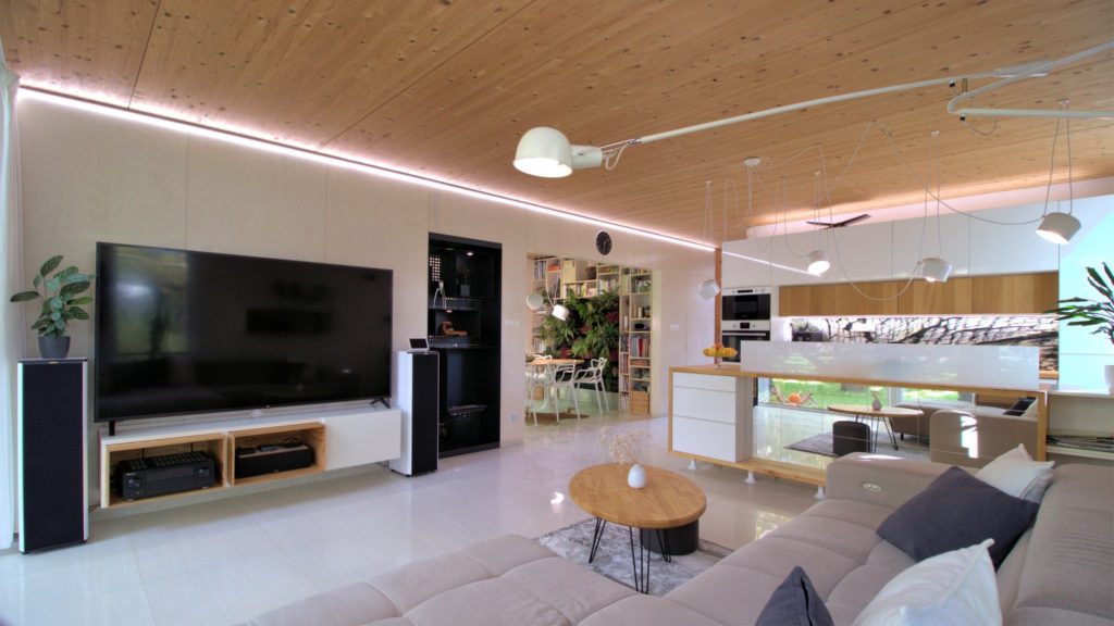 obývacia izba drevodom