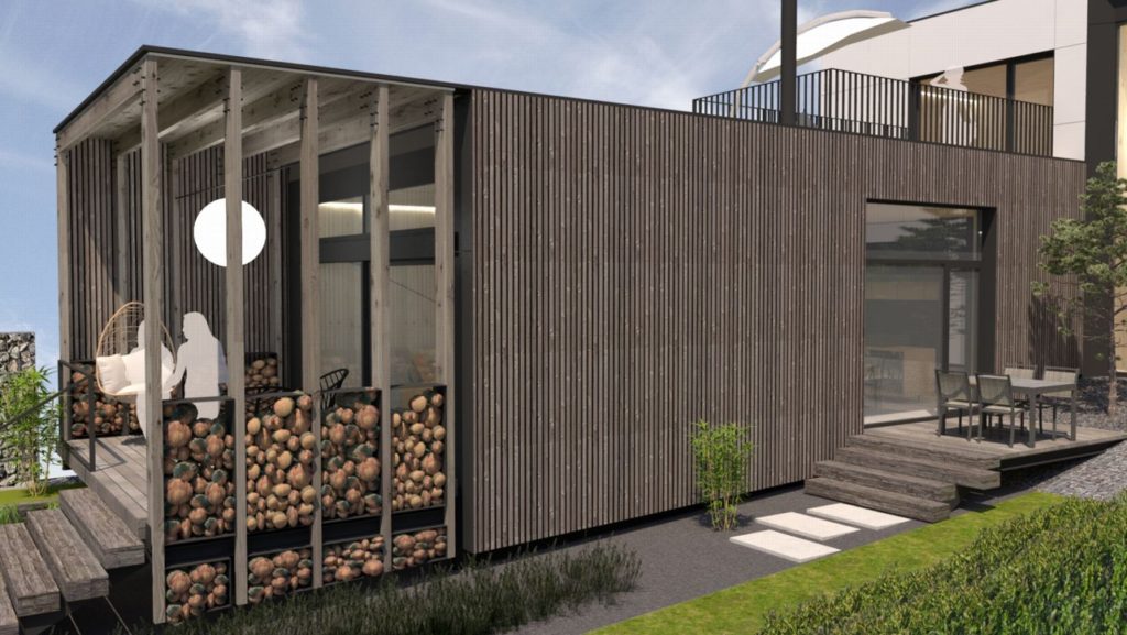 CLT32 drevodom drevená fasádaMolnár Peráček