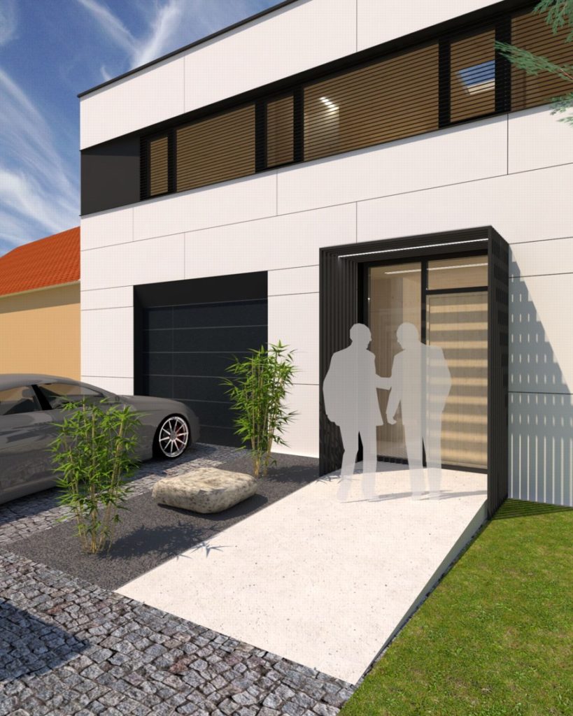 CLT32 drevodom vstup domu Molnár Peráček