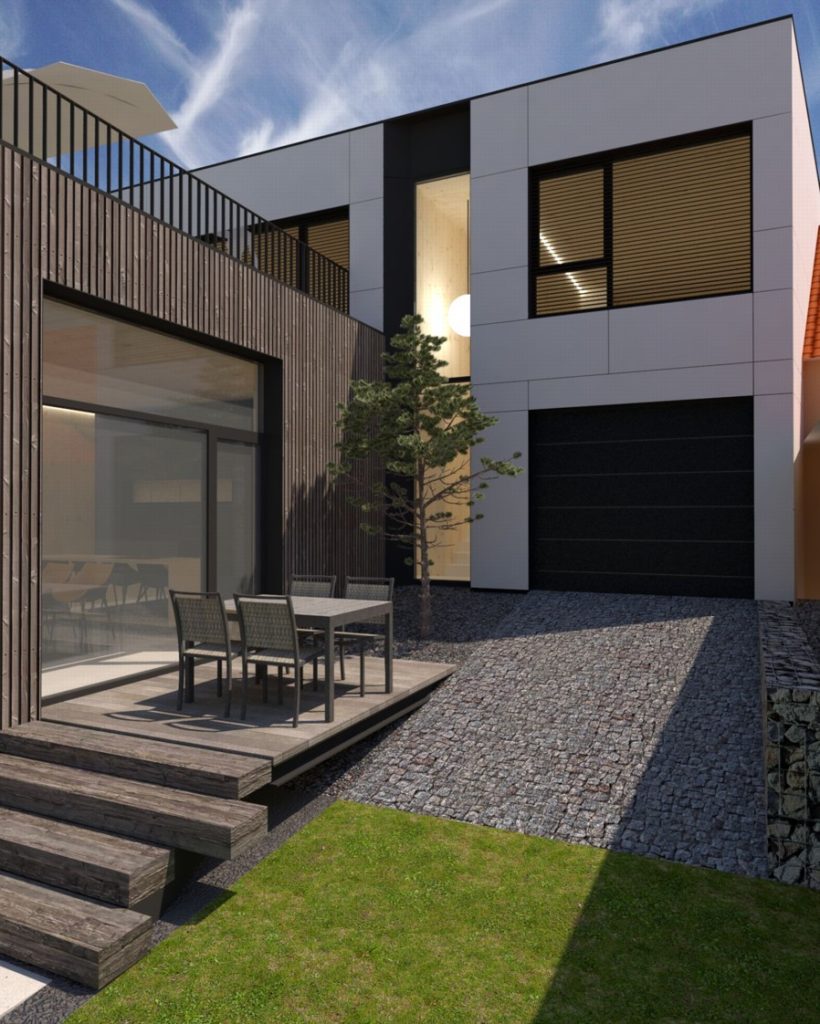 CLT32 drevodom schody drevo Molnár Peráček