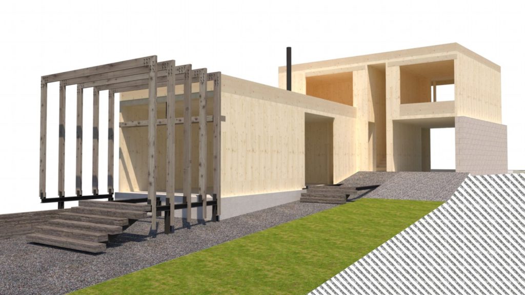 CLT32 drevodom CLT konštrukcia Molnár Peráček