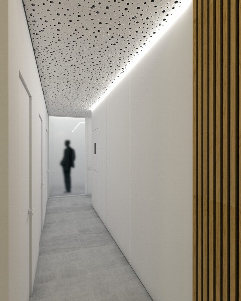 Interiér zubnej ambulancie chodba Molnár Peráček