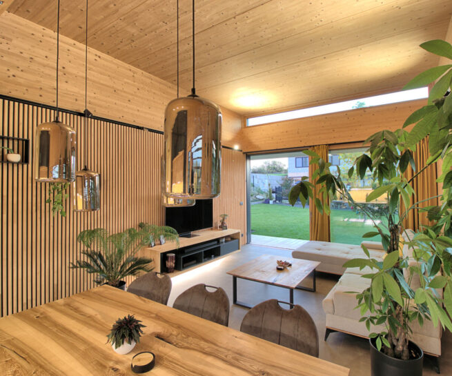 Rodinný dom CLT 14 vysoký strop Peráček