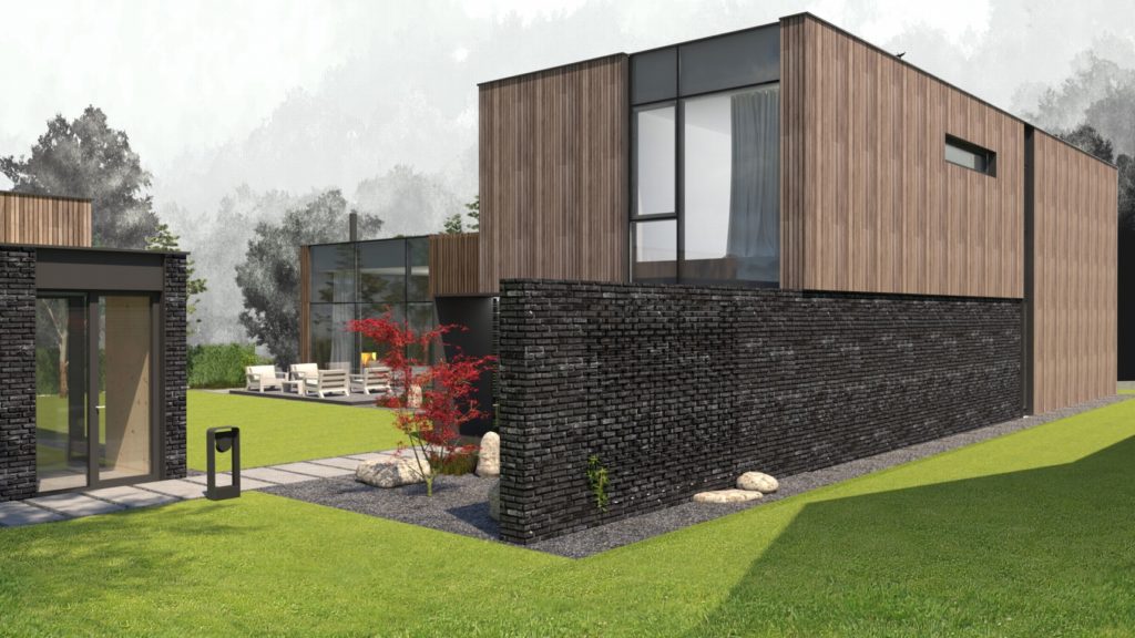 Rodinný dom CLT 33 režné murivo Molnár Peráček