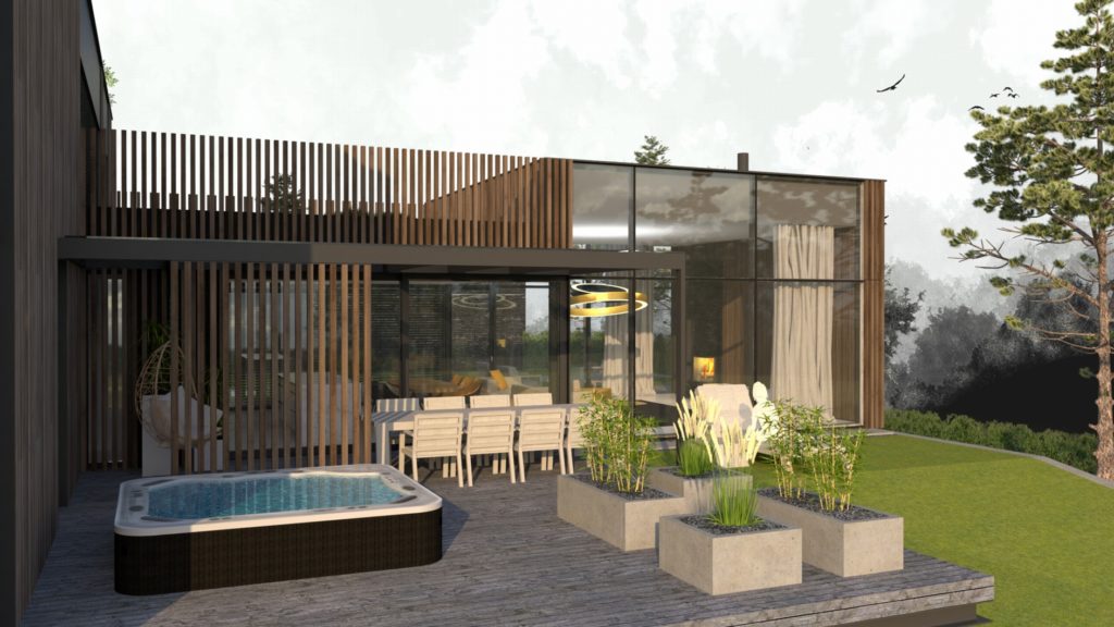 Rodinný dom CLT 33 terasa 2 Molnár Peráček