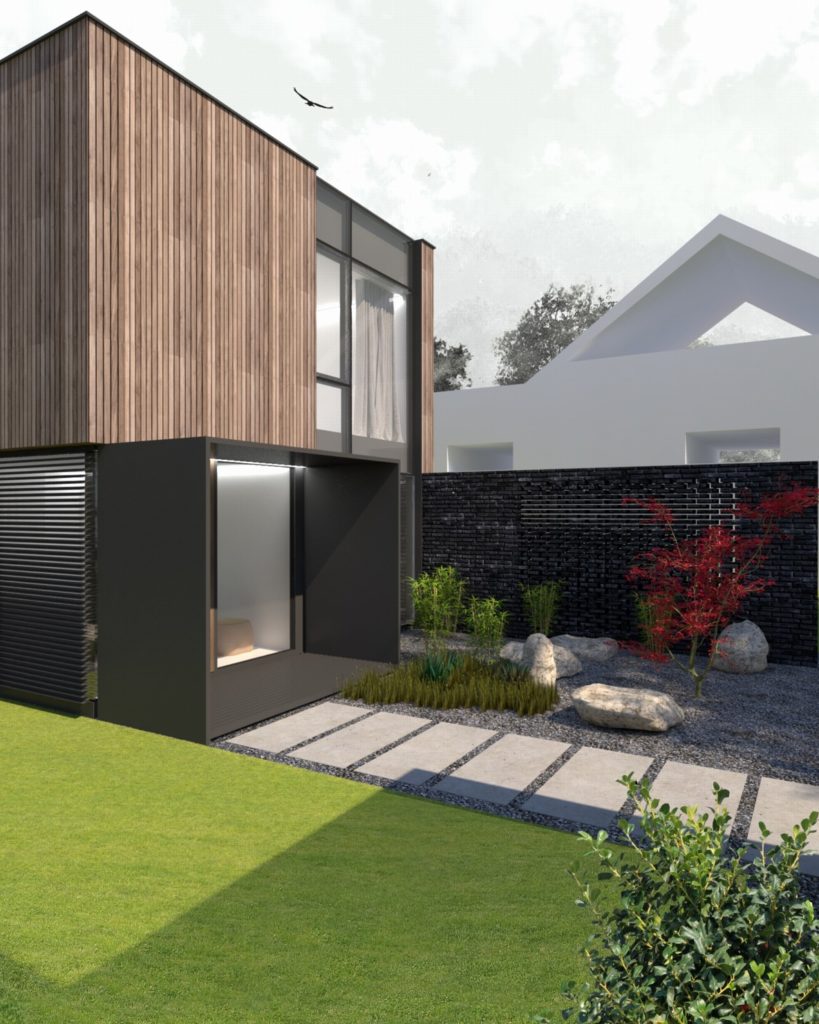 Rodinný dom CLT 33 átrium Molnár Peráček