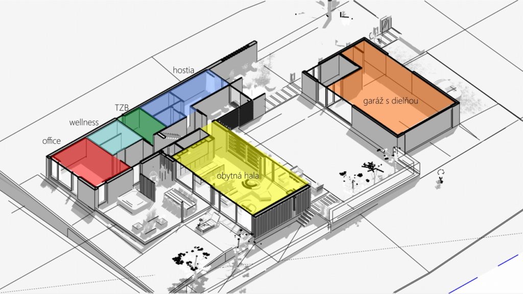 Rodinný dom CLT 33 schéma 1 Molnár Peráček