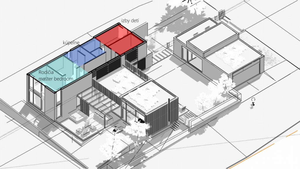 Rodinný dom CLT 33 schéma 2 Molnár Peráček