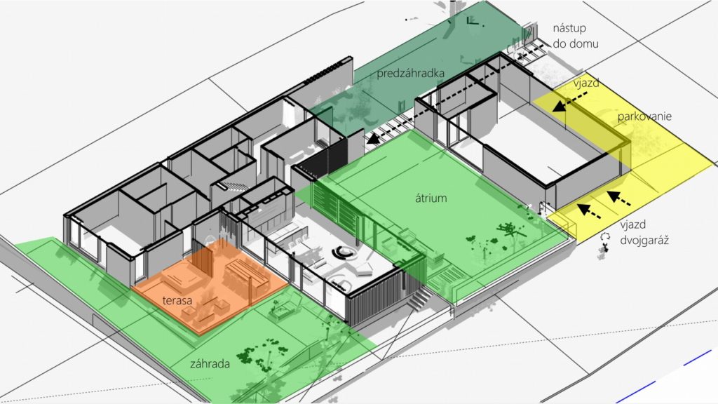 Rodinný dom CLT 33 vonkajšie plochy Molnár Peráček