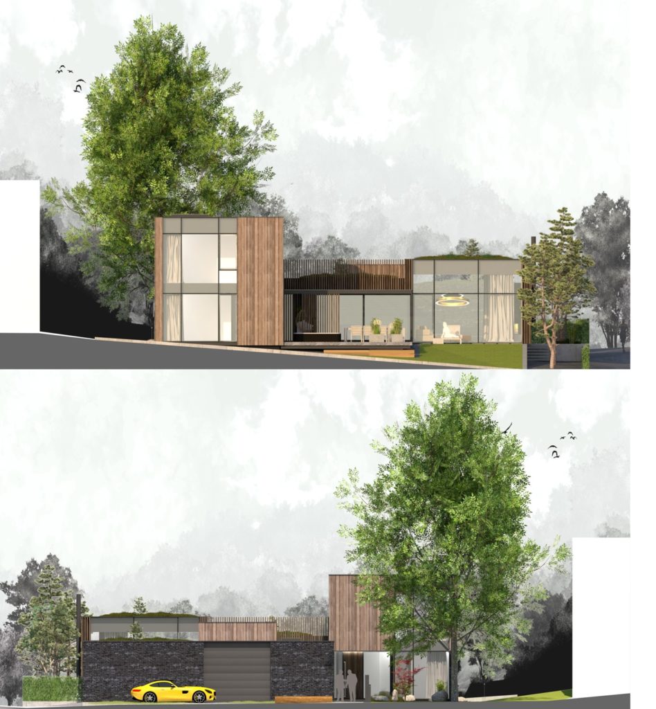 Rodinný dom CLT 33 fasády 1 Molnár Peráček