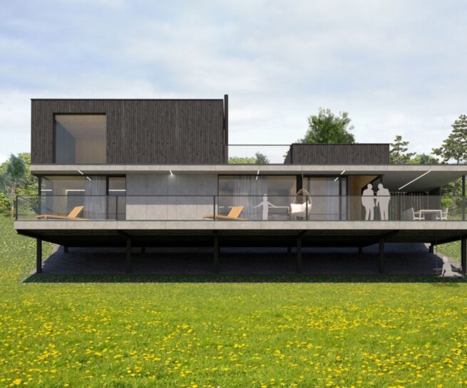 Chata CLT34 vo svahu Peráček