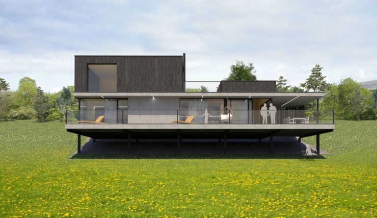 Chata CLT34 vo svahu Peráček