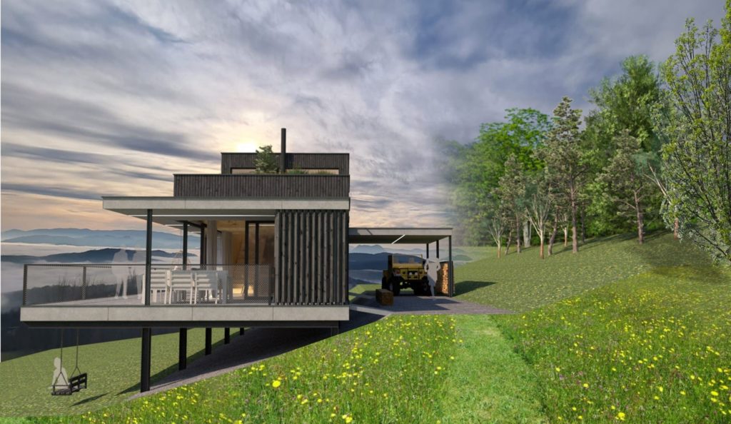 Chata CLT 34 terasa Peráček