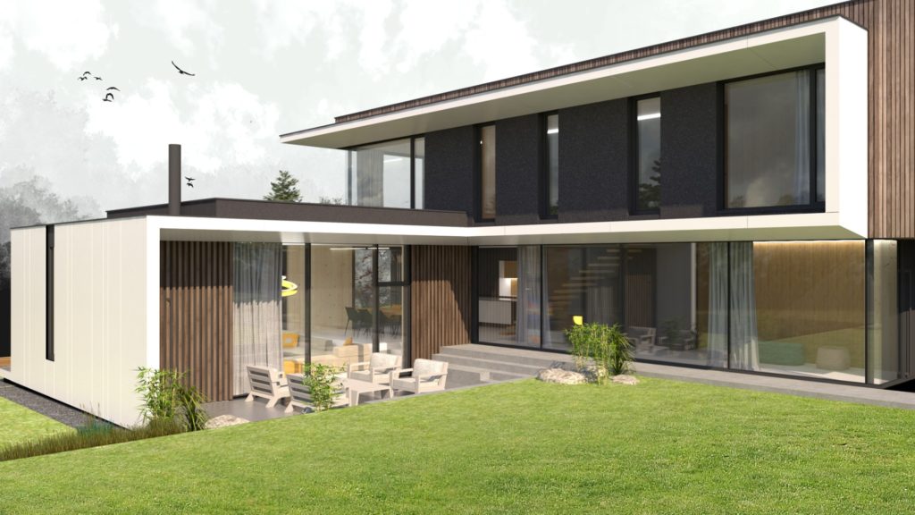 Rodinný dom CLT 33_V2 zapustená terasa Molnár Peráček