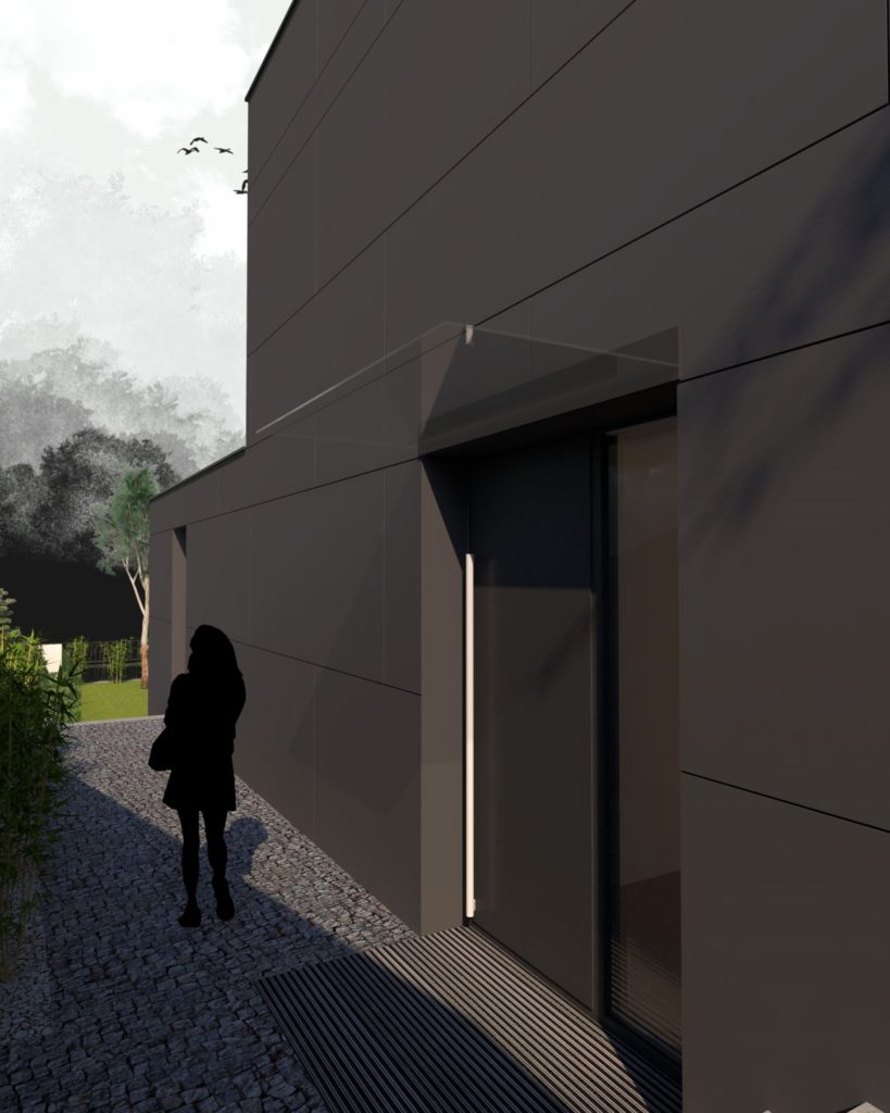 Chata CLT 35 vstup atelier Peráček