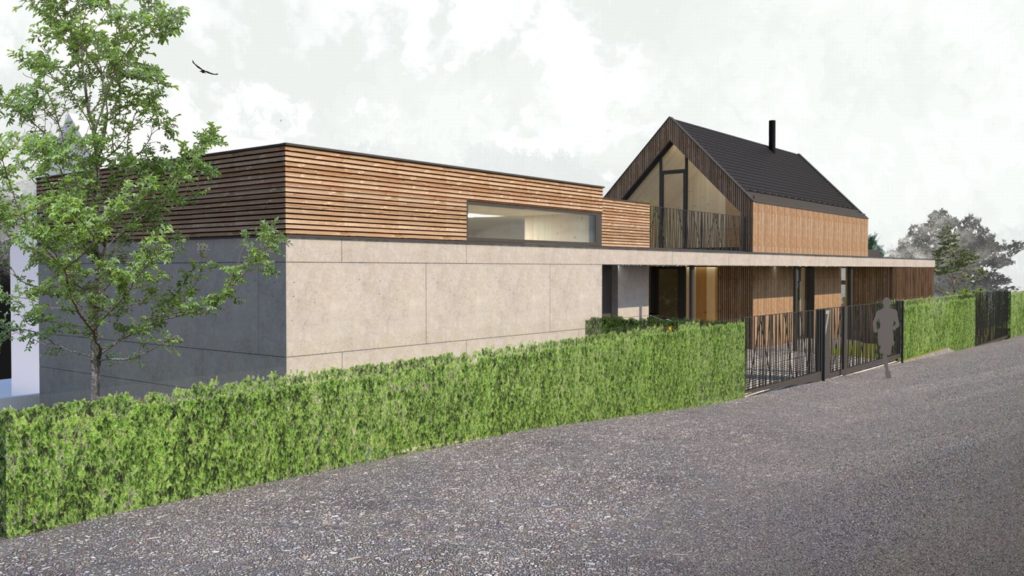 Rodinný dom CLT 36 sklad atelier MOLNÁR-PERÁČEK